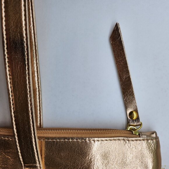 Metallic Zippered Tote Bag - Picture 3 of 5